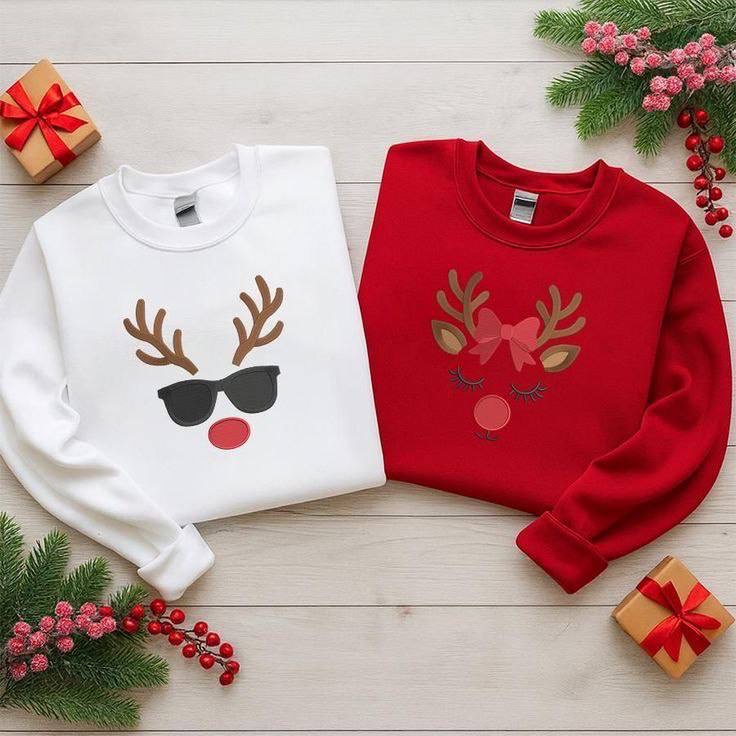 Me3334 Christmas print long sleeve round neck women’s casual hoodie